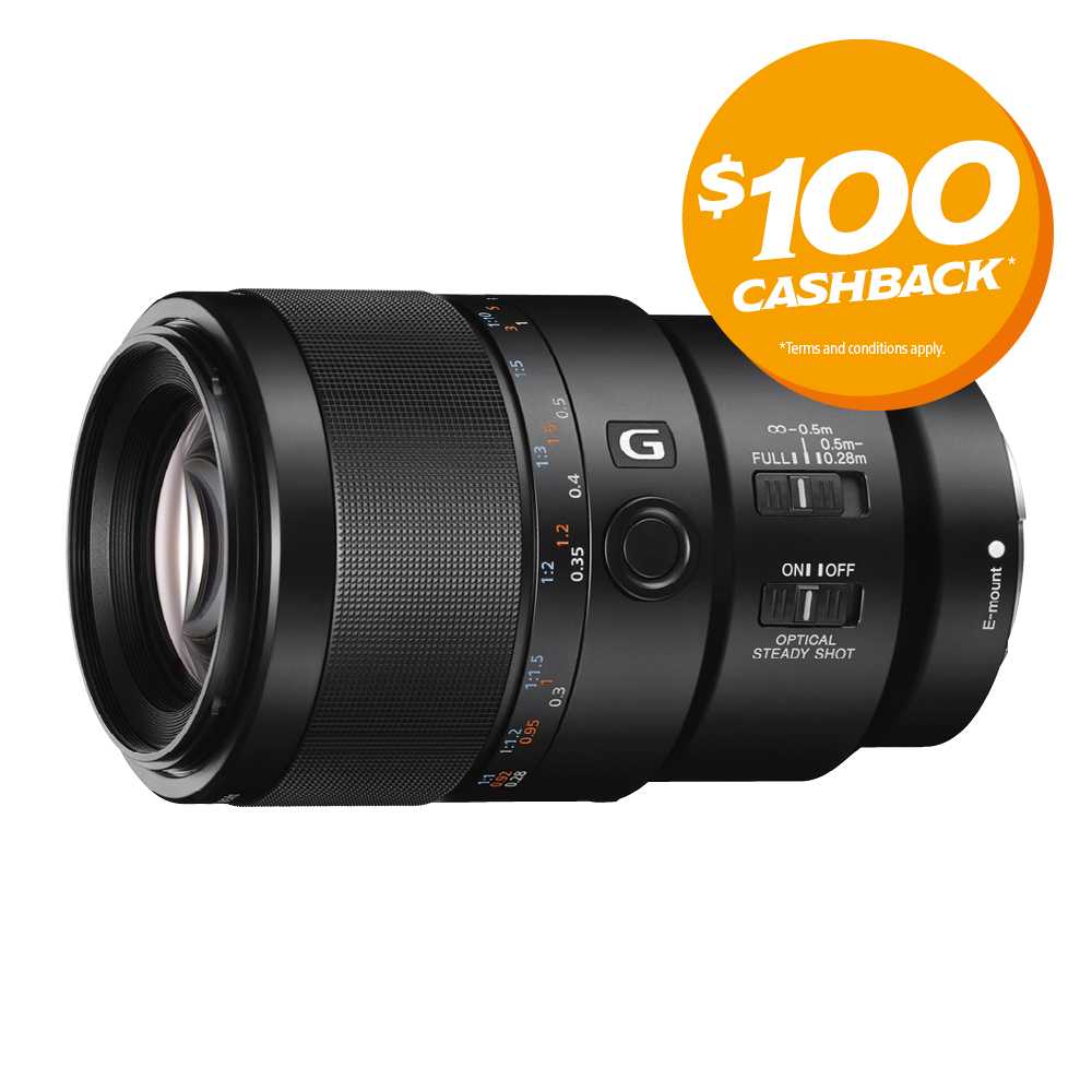 FE 90mm F2.8 Macro G OSS Lens | Bonus $100 Cashback