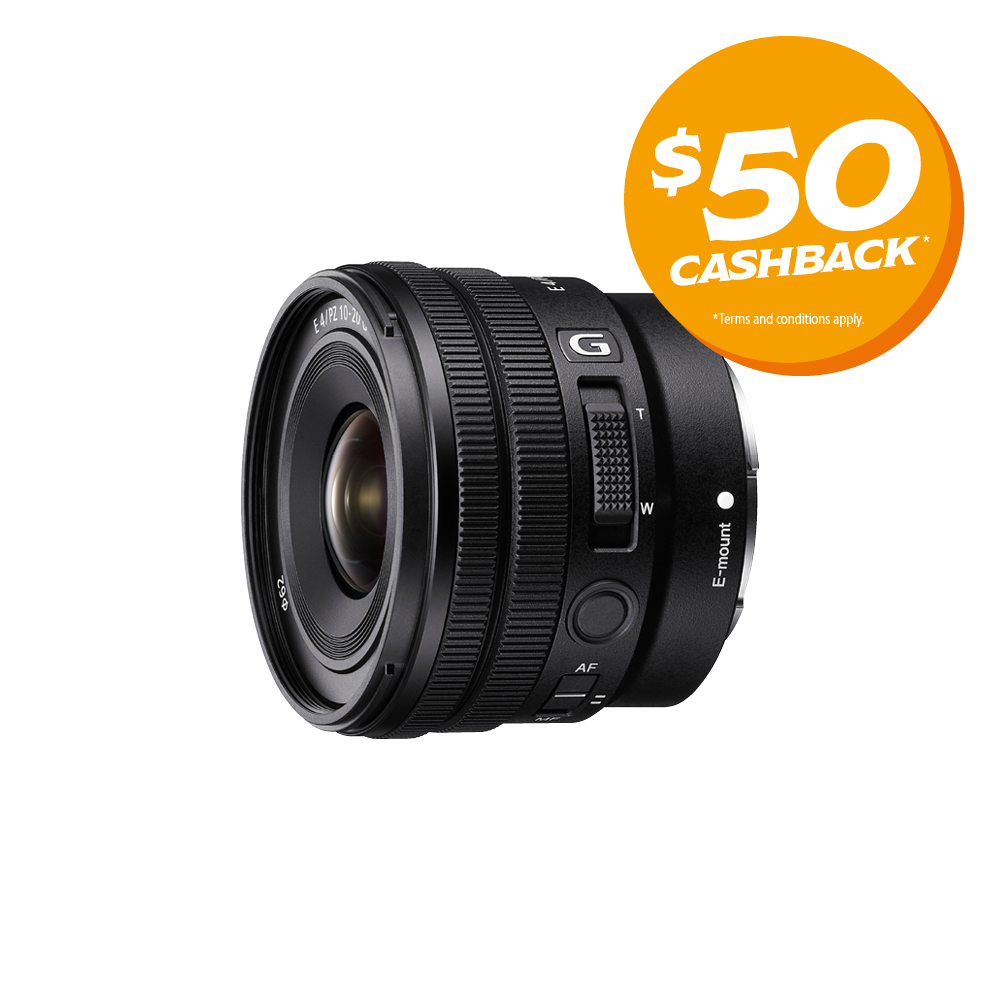 E PZ 10-20mm F4 G Lens | Bonus $50 Cashback