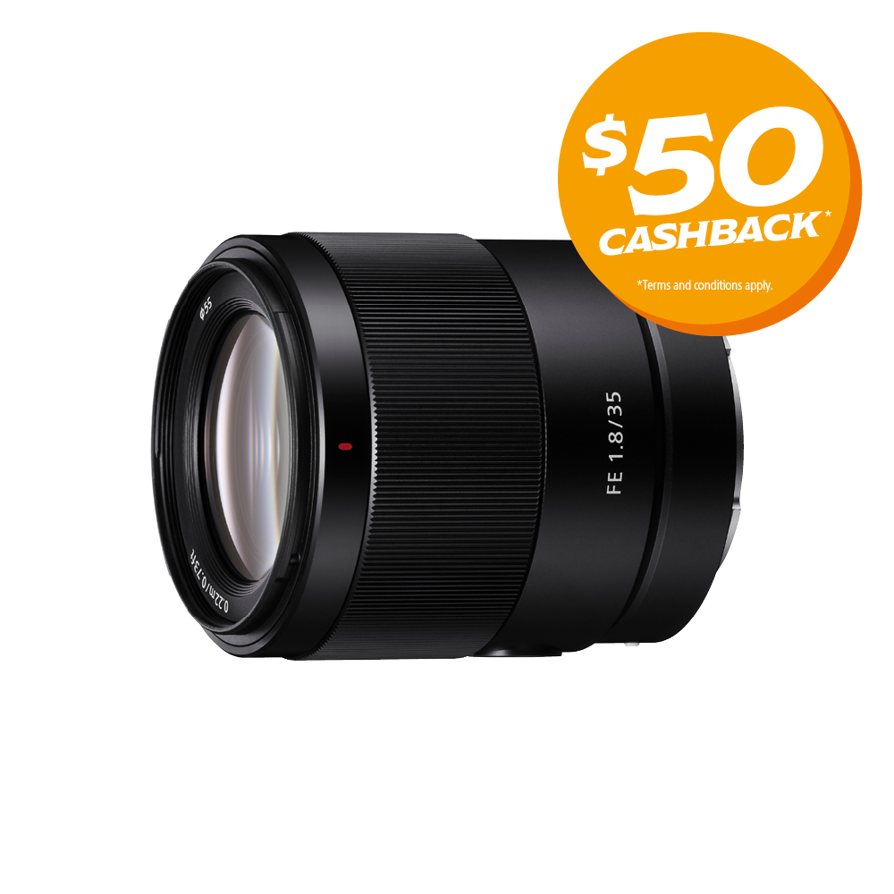 FE 35mm F1.8 Lens | Bonus $50 Cashback