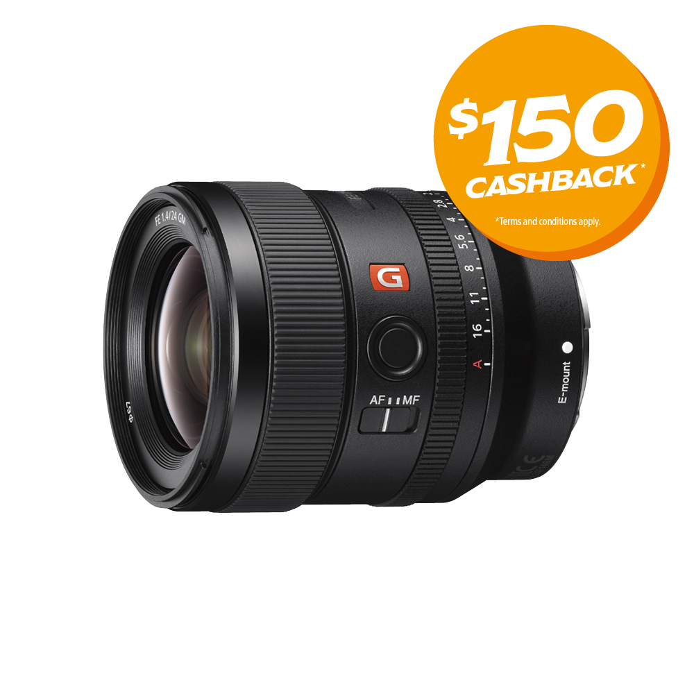FE 24mm F1.4 GM Lens | Bonus $150 Cashback