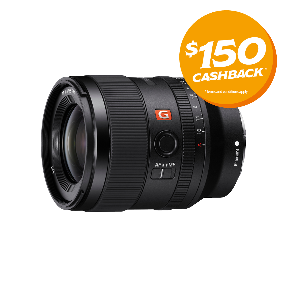 FE 35mm F1.4 GM Lens | Bonus $150 Cashback